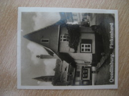 QUEDLINBURG FINKENHERD Castle Bilder Card Photo Photography (4x5,2 Cm) Harz Mountains GERMANY 30s Tobacco - Unclassified