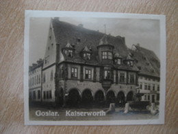 GOSLAR Kaiserworth Bilder Card Photo Photography (4x5,2cm) Harz Mountains GERMANY 30s Tobacco - Non Classificati