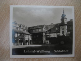 WEILBURG Schlosshof Castle Bilder Card Photo Photography (4x5,2cm) Lahntal GERMANY 30s Tobacco - Non Classificati