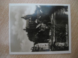 WETZLAR Lahnpartie Mit Dom Cathedral Bilder Card Photo Photography (4x5,2cm) Lahntal GERMANY 30s Tobacco - Unclassified