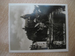 WETZLAR Lahnpartie Mit Dom Cathedral Bilder Card Photo Photography (4x5,2cm) Lahntal GERMANY 30s Tobacco - Non Classificati