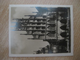MUNSTER Rathaus Bilder Card Photo Photography (4x5,2cm) Westfalen Westfalia GERMANY 30s Tobacco - Sin Clasificación