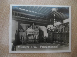 MUNSTER I.W. Friedenssaal Bilder Card Photo Photography (4x5,2cm) Westfalen Westfalia GERMANY 30s Tobacco - Non Classificati