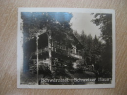 SCHWARZATAL Schweizer Haus Bilder Card Photo Photography (4x5,2cm) Thuringen Thuringia GERMANY 30s Tobacco - Ohne Zuordnung