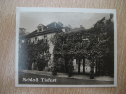 TIEFURT Schloss Castle Weimar Bilder Card Photo Photography (4x5,2cm) Thuringen Thuringia GERMANY 30s Tobacco - Ohne Zuordnung