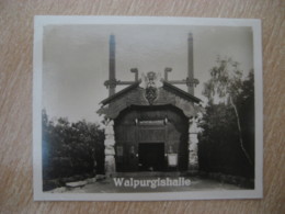 WALPURGISHALLE Bilder Card Photo Photography (4x5,2cm) Harz Mountains GERMANY 30s Tobacco - Ohne Zuordnung