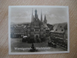 WERNIGERODE Marktplatz Bilder Card Photo Photography (4x5,2cm) Harz Mountains GERMANY 30s Tobacco - Ohne Zuordnung
