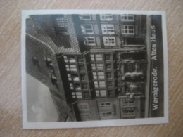 WERNIGERODE Altes Haus Bilder Card Photo Photography (4x5,2cm) Harz Mountains GERMANY 30s Tobacco - Unclassified