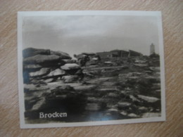 BROCKEN Bilder Card Photo Photography (4x5,2cm) Harz Mountains GERMANY 30s Tobacco - Sin Clasificación