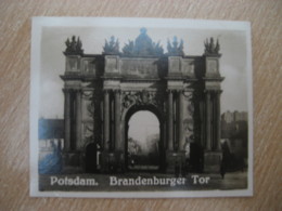 POTSDAM Bradenburger Tor Gate Bilder Card Photo Photography (4x5,2cm) Brandenburg GERMANY 30s Tobacco - Non Classés