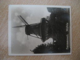 SANSSOUCI Muhle Wind Mill Bilder Card Photo Photography (4x5,2cm) Brandenburg GERMANY 30s Tobacco - Sin Clasificación