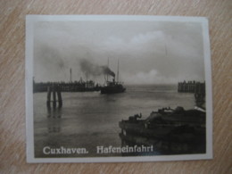 CUXHAVEN Hafeneinfahrt Bei Alte Liebe Bilder Card Photo Photography (4x5,2cm) Deutsche Kuste Coast GERMANY 30s Tobacco - Ohne Zuordnung