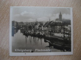 KONIGSBERG Fischmarkt Fish Fishing Bilder Card Photo Photography (4x5,2cm) Ostpreusen East Prussia GERMANY 30s Tobacco - Ohne Zuordnung