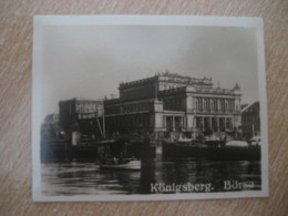 KONIGSBERG Borse Stock Market Bilder Card Photo Photography (4x5,2cm) Ostpreusen East Prussia GERMANY 30s Tobacco - Ohne Zuordnung