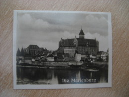 DIE MARIENBURG Von Westen Bilder Card Photo Photography (4x5,2cm) Ostpreusen East Prussia GERMANY 30s Tobacco - Non Classés