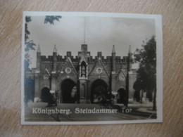 KONIGSBERG Steindammer Tor Gate Bilder Card Photo Photography (4x5,2cm) Ostpreusen East Prussia GERMANY 30s Tobacco - Unclassified