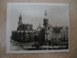 DRESDEN Schloss Hofkirche Castle Church Bilder Card Photo Photography (4x5,2cm) Sachsen Saxony GERMANY 30s Tobacco - Sin Clasificación