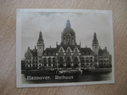 HANNOVER Rathaus Bilder Card Photo Photography (4x5,2cm) Braunschweig Brunswick GERMANY 30s Tobacco - Non Classificati