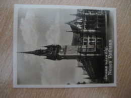 BRAUNSCHWEIG Neues Rathaus Bilder Card Photo Photography (4x5,2cm) Braunschweig Brunswick GERMANY 30s Tobacco - Unclassified