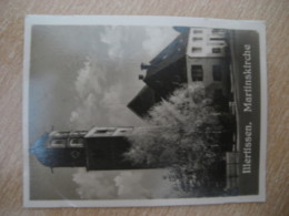 ILLERTISSEN Martinskirche Church Bilder Card Photo Photography (4x5,2cm) Schwaben Bayern GERMANY 30s Tobacco - Non Classés