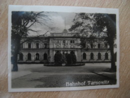 TARNOWITZ Bahnhof Tarnowskie Gory Silesia Poland Bilder Card Photo Photography (4x5,2cm) Osten GERMANY 30s Tobacco - Non Classificati