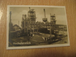 ESSEN Hochofenwerk Krupp'sches Bilder Card Photo Photography (4,3x6,3cm) Technology GERMANY 30s Tobacco - Non Classificati