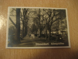 DUSSELDORF Konigsallee Auto Bilder Card Photo Photography (4,3x6,3cm) Tourist Centers GERMANY 30s Tobacco - Non Classificati
