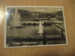 ESSEN Gruga-Park Bilder Card Photo Photography (4,3x6,3cm) Garden Gardens GERMANY 30s Tobacco - Non Classificati