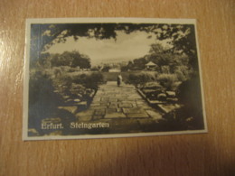 ERFURT Steingarten Bilder Card Photo Photography (4,3x6,3cm) Garden Gardens GERMANY 30s Tobacco - Non Classificati