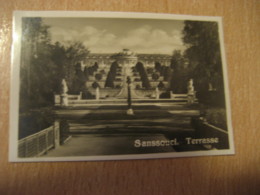 SANSSOUCI Terrasse Potsdam Bilder Card Photo Photography (4,3x6,3cm) Garden Gardens GERMANY 30s Tobacco - Non Classificati