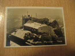 ZUGSPITZE Munchener Haus Wintersportplatze Meteorology Bilder Card Photo Photography (4,3x6,3cm) GERMANY 30s Tobacco - Non Classificati