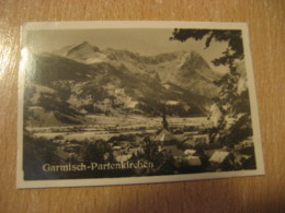 GARMISCH-PARTENKIRCHEN Bilder Card Photo Photography (4,3x6,3cm) GERMANY 30s Tobacco - Non Classificati