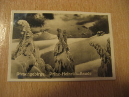 RIESENGEBIRGE Prinz-Heinrich-Baude Schneekoppe Bilder Card Photo Photography (4,3x6,3cm) GERMANY 30s Tobacco - Non Classificati