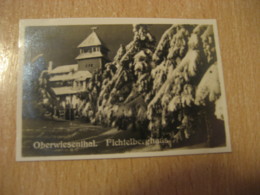 OBERWIESENTHAL Fichtelberghaus Erzgebirge Bilder Card Photo Photography (4,3x6,3cm) GERMANY 30s Tobacco - Non Classificati