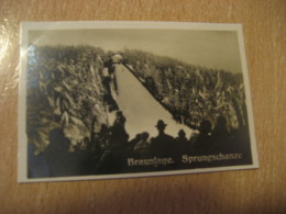 BRAUNLAGE Sprungschanze Ski Jump Skiing Jumping Bilder Card Photo Photography (4,3x6,3cm) GERMANY 30s Tobacco - Non Classificati