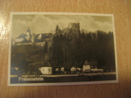FRAUENSTEIN Bilder Card Photo Photography (4,3x6,3cm) Erzgebirge Mountains GERMANY 30s Tobacco - Non Classificati