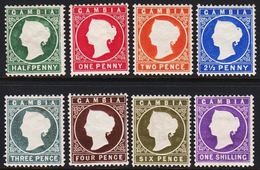 1886-1887. GAMBIA. __ Victoria. Set. __8 Ex. (Michel 12-19) - JF319313 - Gambie (...-1964)