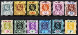 1909. GAMBIA. __ Edward VII. Set. __12 Ex. (Michel 54-65) - JF319336 - Gambia (...-1964)