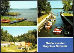 D2988 - TOP Kr. Neuruppin Schleuse Campingplatz D 111 - Bild Und Heimat Reichenbach - Neuruppin