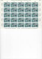 FEUILLET SUISSE HELVETIA 5 BANDES DE TIMBRES 1965 CENTENAIRE UNION INTERNATIONALE DES TELECOMMUNICATIONS - Blocs & Feuillets