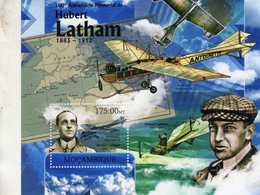 Mocambique 2012   -  Aviateur Francaise  Hubert Latham (1883-1912)  -  Monoplan Antoinette - 1v Sheet Neuf/Mint/MNH - Airplanes