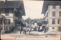 Switzerland.....ERLENBACH Im Simmenthal  & Street Scene....ca. 1907 - Erlenbach Im Simmental