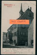 Guebwiller  Guebweiler 68 Haut-Rhin Hôtel De Ville  Carte Pionnière édition Rare B.Netter Colmar 1904 Deux Plis Haut Dr - Guebwiller