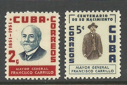 KUBA Cuba 1955 Michel 444 - 445 Carrillo MNH - Unused Stamps