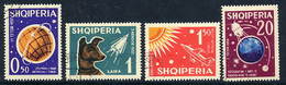 ALBANIA 1962 Space Exploration Set Used.  Michel 663-66 - Albania