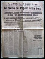 L' ITALIANO GAZZETTA Del POPOLO Della SERA (Torino) - 22/23 Marzo 1941 (22° Annuale Dei Fasci Di Combattimento) - Italian