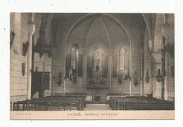 Cp, 86 , PAYRE , Intérieur De L'église , écrite 1924 - Andere & Zonder Classificatie