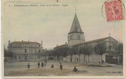 VENISSIEUX -  RHONE -  PLACE DE LA MAIRIE - EGLISE Annee 1906 - Vénissieux