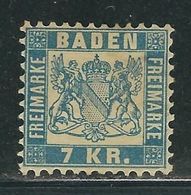 ALLEMAGNE Bade N° 25 (*) - Mint