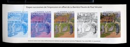 France - Étapes Successives De L'impression En Offset De La Barrière Fleurie De Paul Sérusier - Prueba De Artistas